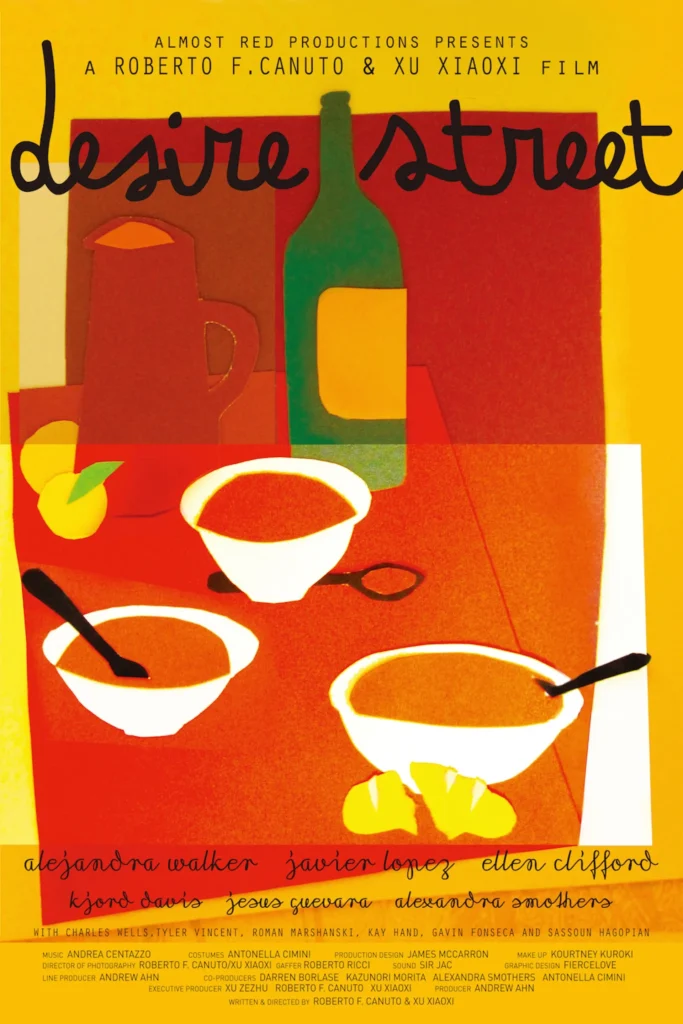 Póster oficial del largometraje Desire Street, drama LGBT dirigido por Roberto F. Canuto y Xu Xiaoxi